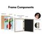 Americanflat 10x12.5 Kids Art Frame - Set of 2 - 8.5x11 with Mat or 10x12.5 without Mat - Kids Artwork Frame - Magnetic Frame Closure - Shatter Resistant Glass - Hanging Hardware